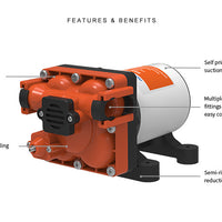 Seaflo Toilet Rinse Pump for Quiet Flush Electric Toilet - 12V