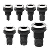 Seaflo Hybrid Thru Hull Black Composite Stainless Steel 1 1/4 Inch Skin fitting with Check Valve SFTH3-1250-01V
