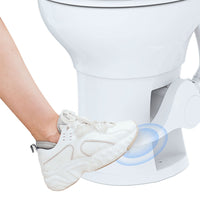 Seaflo Residential Height RV/Marine Toilet-Elongated Ceramic Bowl SFRTCH-02-01