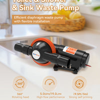 Seaflo Diaphragm Waste Pump 12V SFMTP1-07