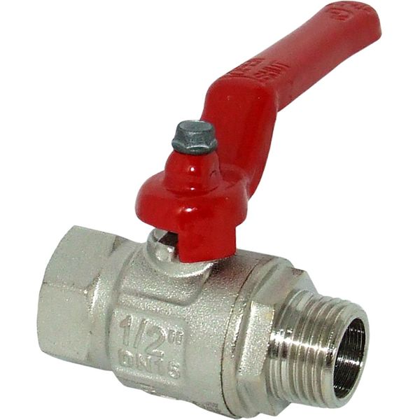 AG Brass Lever Handle Ball Valve (Male-Female / 1/2" BSP)