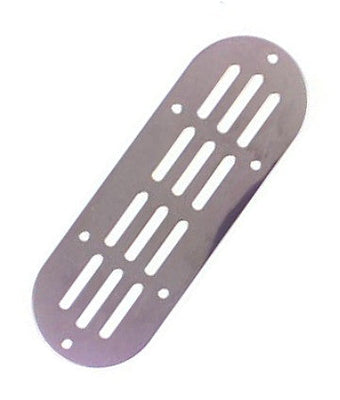 Flat Stainless Steel Oval Vent  - SPECIAL 2 X PRICE OF 1 X