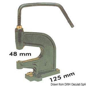 Deck press for snap fasteners 10.301.XX/10.303.XX