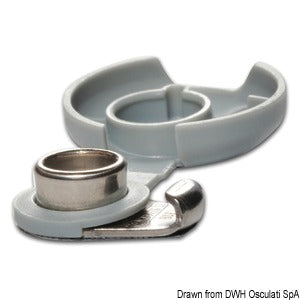 10 plastic caps for Q-SNAP snap fasteners