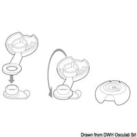10 plastic caps for Q-SNAP snap fasteners