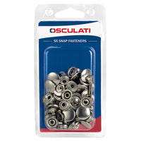 Snap fasteners made of stainless steel