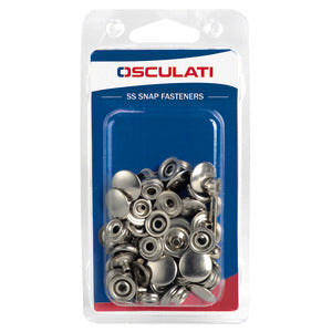 Snap fasteners made of stainless steel