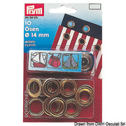 N. 40 brass eyelets 5.5 mm