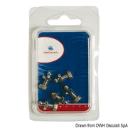 Loxx SS male snap fastener w/screw+nut N. 5