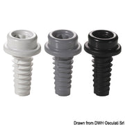 CAF-COMPO universal screw stud short thread white