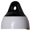 Majoni fender black head heavy duty  diameter 150 mm length 650 mm - ø mm 150 - Length 650 mm - Model 2 - Recommended fender basketP0632170 [P1815650]