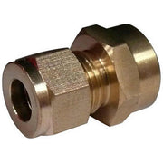 AG Female Compression Straight Coupling (1/4" Copper to 1/4" BSP)