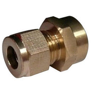 AG Female Compression Straight Coupling (3/8" Copper to 3/8" BSP)