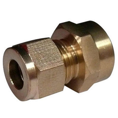 AG Female Compression Straight Coupling (3/8