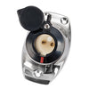 SS base angled recess fit 2 contacts black