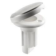 Nylon + AISI316 base recess fit 3 contacts white