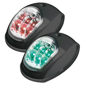 Evoled navigation lights black ABS left + right