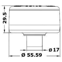 Evoled 360° mooring light chromed ABS body