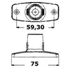 Evoled 360° mooring light chromed ABS body