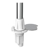 Light pole w/Evoled 360° led light white Flush