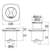 Borea push up LED navigation light for hulls up to 20 m