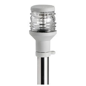 Retractable pole Aisi 316 white plastic light