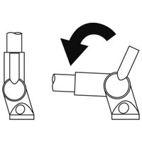 360° LED foldable pole, with adjustable slope