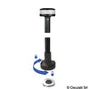 360° wireless white light pole 60cm - Black Plastic Base