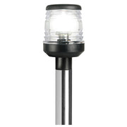Classic 360° pull-out pole w//base black plastic 100cm