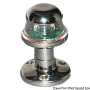 Stainless steel Orionis AISI 316/360° LED All round white navigation light on short stalk