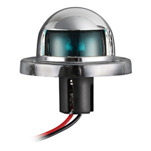Green 112.5° navigation light made of chromed ABS