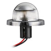 White 225° navigation light made of chromed ABS