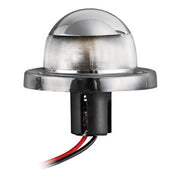 White 225° navigation light made of chromed ABS