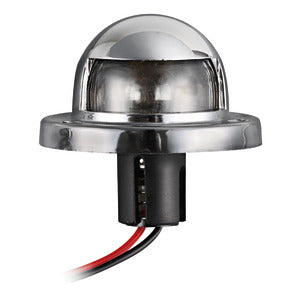 White 135° navigation light made of chromed ABS