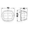 Compact 12 AISI 316/112.5° red navigation light