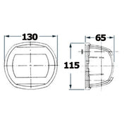 Maxi 20 white 24 V/white stern navigation light
