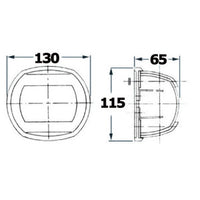 Maxi 20 AISI 316 112.5° green 12V navigation light