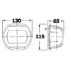 Maxi 20 white 12 V/112.5° green navigation light