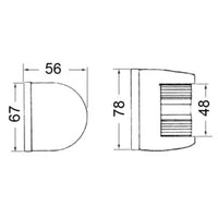 Utility 85 SS/white bow navigation light