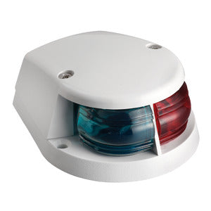 Red/green bow navigation light white cap