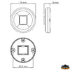 Led stern lights - At 12 - W 0.32 - Visibility N.M. 2 - For boats m <20 [L4478032]
