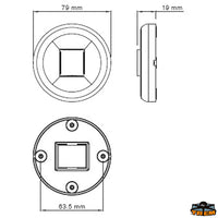 Led stern lights - At 12 - W 0.32 - Visibility N.M. 2 - For boats m <20 [L4478032]