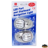 Led low consumption navigation lights Orione aisi 316 - Body color AISI 316 - Green - Red Glass - Right + Left model - Degrees112.5° + 112.5° [L6232002]