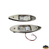 Low consumption LED navigation lights manufactured in mirror polished S.S. for built-in bulkhead mounting Trem L6232197