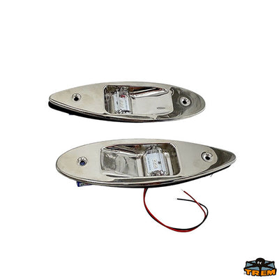 Low consumption LED navigation lights manufactured in mirror polished S.S. for built-in bulkhead mounting Trem L6232197