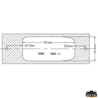 Low consumption LED navigation lights manufactured in mirror polished S.S. for built-in bulkhead mounting - Green-Red model 112.5° SX + 112.5° DX [L6232197]