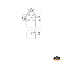 Bracket for flat-mounting [L1130000]
