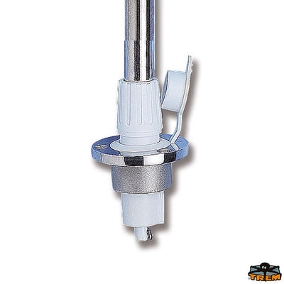 Spare base for pole lights racess fit for pull-out poles white colour Trem L4100102