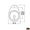Navigation light horizontal-mounting 12V 8W Antares white glass - Degrees 225° - White glass - Bow model - Body color								

								White [L6674560]