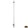 Halogen 360° pull-out  flat-mounting pole light black colour Trem L3800100